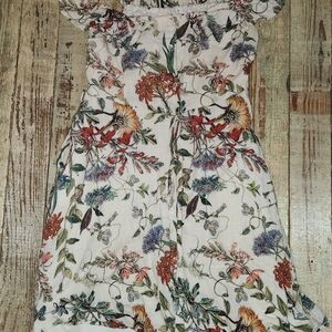 Zara Orange Pink Off-Shoulder Sundress